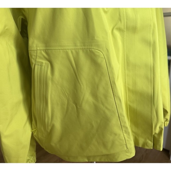 LULULEMON LAB Waterproof Shell Women's Size 12 Yellow Serpentine $248 Jacket - Picture 10 of 12